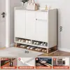 Gabinete para Zapatos de Entrada de Elevador para Uso Doméstico, Sensación de Alta Gama, Un Zapatero por Apartamento, Almacenamiento Integrado Montado en la Pared, Nuevo Modelo 2025