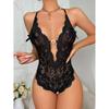 Lingerie Sexy Tamanho Grande Comércio Exterior Europeu e Americano Nova Renda Transparente Crotch Sem Tira Um-Peça Pijama Sexy Fabricante Atacado