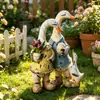 Adornos de Jardín de Animales Simulados, Patos de Dibujos Animados, Decoraciones para Patio, Manualidades de Jardinería Creativas Realistas para Exteriores, Transfronterizo