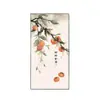 Nova Pintura de Entrada Chinoiserie Caqui Caqui Ruyi Pintura Decorativa de Entrada Pintura de Corredor Mural Vertical Pintura Pendurada no Fim do Corredor de Entrada