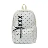 Mochila de bolinhas muito estilosa para meninas do ensino fundamental, com laço, grande capacidade, moderna e de nicho, mochila escolar leve