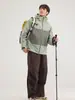 Chaqueta Exterior Tres en Uno de Caparazón Duro para Hombres y Mujeres Chaqueta de Pareja Resistente al Viento Impermeable Bloques de Color Traje de Montañismo Escalada Traje de Esquí