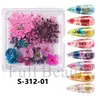 FULL BEAUTY Novo Estilo Nail Art Flores Secas Japonesas Misturadas Céu Estrelado Girassol Flores Reais Flores de Mosquitinho