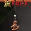 Sándalo Verde, Sándalo Amarillo y Ciprés Llavero de Caballo de Madera DIY, Colgante de Estilo Artístico y Lindo, Pequeño Regalo para el Año del Caballo