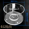 Contenedor Taza de PC Plástico Transparente Ignífugo Base para Velas de Té PC Redonda Vela de Té