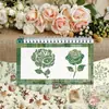 Ww211 Papel de Fundo com Padrão Retrô Material DIY Cultural e Criativo Decoração de Flor Rosa Retrô Papel de Fundo Dupla Face
