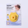 Escova de Shampoo de Bebê Fofa Desenho Animado Escova de Silicone para Banho de Bebê Embalagem Separada Multiuso Shampoo Rosto