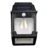 Luz Solar Exterior para Patio Iluminación LED de Tungsteno para Ambiente de Jardín Lámpara de Pared Impermeable para el Hogar con Sensor de Movimiento