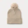 Estilo Coreano Distinctivo Otoño e Invierno Grueso Lana Tejida Gorro de Moda Cálido Todo Combinación Hombres y Mujeres Gorro con Bola de Pelo