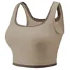 Chaleco de Yoga con Combinación de Colores Transfronterizo Sujetador Deportivo Anticaída para Mujer a Prueba de Golpes con Reunión Fitness Sujetador de Alto Soporte