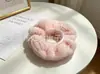 Elásticos de Cabelo Color-Blocking Estilo Coreano para Outono e Inverno, Elásticos de Cabelo Coloridos de Pelúcia Alta Elasticidade, Fornecimento de Loja de Acessórios, Direto da Fábrica de Origem