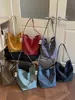 Bolso de hombro casual minimalista, bolso de axila de gran capacidad, bolso tote estudiantil para clase, bolsa de compras elegante de color liso para commuters