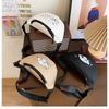 2024 Nuevo Estilo Moda Elegante Combinable Bolso Bandolera Estilo Japonés Lona Estampada de Dibujos Animados Riñonera Sencilla Casual para Mujer