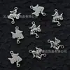 Acessórios DIY de Liga Metálica Mais Vendidos 15X21Mm Pingente de Personagem com Dupla Argola Acessórios para Colar Pulseira Chaveiro Joias Atacado