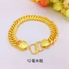 Pulseira Masculina Dominadora Bênção Botão Chefe Novo Estilo Chinês Popular Plana Fivela Dupla Pulseira Dupla Bênção Fornecimento Atacado
