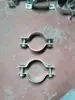 Abrazadera de Tubería Plana Galvanizada Clip de Montaje para Señales Abrazadera para Cable de Retención de Poste Eléctrico Abrazadera Doble Semiredonda para Poste de Lámpara Abrazadera para Tablero Publicitario