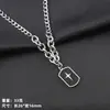 Cadena Cubana de Acero Inoxidable con Colgante de Cruz para Hombre Hip Hop Versátil Joyería de Acero de Titanio Resistente al Desgaste Accesorios de Ropa Modernos