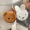 Bolsa de Mensajero de Peluche Miffy Boris Dibujos Animados Japoneses Koushit de Gran Capacidad Bolsa de Cosméticos Bolsa para Cámara Cosméticos