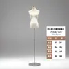Adereços de Modelo de Veludo Meio Corpo Feminino Roupas Estilo Coreano Vestido de Casamento Cheongsam Stand de Exibição Janela da Loja Manequim de Corpo Inteiro