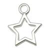 Mezcla de 20 colgantes de aleación de plata brillante de la serie Sol, Estrella y Luna, accesorios para pulseras y collares.