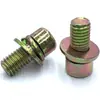 Tornillos de tres piezas con cabeza hexagonal/cabeza cilíndrica galvanizada con arandela elástica plana tornillo de cabeza hexagonal M4M5M6M8