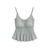 Camisola de Deseo Puro Estilo Francés con Copas para Mujer, Verano 2026 Delgado Ajustado Ropa Interior, Top Básico Picante para Chicas