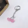 Llavero de Cereza de Moda Retro Europeo y Americano Más Vendido Transfronterizo con un Toque de Alta Gama, Accesorio Colgante de Fruta de Cereza para Bolsa