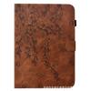 Adequado para Capa de Couro para Tablet iPad 11ª Geração Samsung Tab S11 Flor de Ameixa Gravada Fosca com Porta-Cartões Redmi Pad2