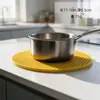 Nuevo tapete de silicona aislante del calor, tapete para comedor doméstico, tapete antideslizante para cazuelas, tapete antiquemaduras para ollas, tapete para tazones, tapete para mesa de comedor resistente a altas temperaturas