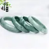 Pulsera de Jadeíta de Jade de Grado A Natural Verde Claro Flor Flotante Pulsera de Jade de Material Viejo Pulsera de Jade de Guizhou Joyería de Jade para Mujer Jade