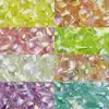 18*21mm Acrílico Transparente Chapado en Color Corazón de Melocotón Cuentas Sueltas Cuentas de Hilo Corazón de Melocotón Pulsera Hecha a Mano Accesorios para Joyería DIY