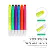 Estilo K de Resaltador de Gel Afilable de 6 Colores Resaltador Sólido Resaltador Bíblico Marcado sin Penetración Puntos Clave