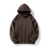 Sudadera Pesada de Forro Polar Estilo Americano 430g, Nuevo Modelo de Primavera con Letras y Artesanía Floral Quemada, Sudadera con Capucha Casual de Marca de Moda para Pareja