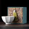 Taza de Té Ruyao con Diseño de Pétalos, Esmalte Agrietado, Adecuada para Uso en Casa o en la Oficina, Ideal como Regalo para Líderes o Eventos de Empresa