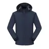 Cortavientos unisex con capucha para exteriores personalizable, chaqueta impermeable ligera 2026, admite impresión personalizada y bordado de logotipo