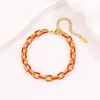 Pulsera Esmaltada Moderna y Fresca para Mujer, Pulsera de Esmalte Colorida de Alta Gama, Acero de Titanio, No se Desvanece, Venta Directa de Fábrica