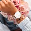 Fonte AliExpress relógio relógio feminino simples moda coreana relógio de quartzo estudante pulseira de aço relógio feminino atacado