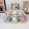 Mini Colgante Creativo de Dumpling al Vapor de Cristal, Alto Valor Estético, Juguete de Comida Lindo y Realista, Juguete para Apretar para Niños para Aliviar el Estrés