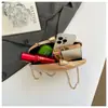 Bolsa de Cena Transfronteriza 2026 Nuevo Estilo Bolsa Caja Forma de Mango Moda Bolso Concha Bolso de Hombro Cruzado Bolso de Mano para Mujer