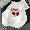 Sudadera con capucha de manga larga y bolsillo para niña, talla europea, 2000 Cherry Love, sudadera gótica divertida para mujer