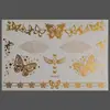Adesivos de tatuagem facial de céu estrelado com glitter dourado e prateado, designs de planetas e estrelas, adesivos de tatuagem temporária à prova d'água para festivais de música e festas