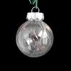 Bola de Natal transparente de 6 cm em formato especial, decoração de árvore de Natal, bola de plástico transparente, pingente de Natal, decoração de Natal
