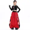 Traje de Baile de Jazz para Niñas Estilo Coreano Moderno Genial Estilo Hip Hop Conjunto de Performance para Escenario Ropa de Práctica Genial Americana de Jazz