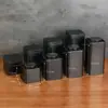 Lata de Té Spot Lata de Hierro Lata de Té Retro de Metal Negro Lata de Hierro Lata de la Fábrica de Té Lata de Hojalata Caja de Lata para Té