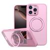 Funda magnética transparente para iPhone 16 Pro MAX, con soporte de amortiguación giratorio y protección anticaídas para Apple 15