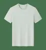 Camiseta de Manga Corta con Cuello Redondo de Algodón Tencel de 40 Unidades para Verano, Ropa de Trabajo para Grupos Corporativos con Logo Impreso y Uniformes de Trabajo Bordados