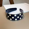 Nueva Diadema de Lunares Moda Diadema de Acetato Multicolor Accesorio para el Cabello Versátil Diadema Ancha ins Lindo Accesorio para el Cabello