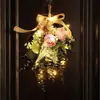 Decoraciones de Flores de Dalia para Primavera y Verano, Adornos Artificiales de Rosa en Forma de Lágrima, Colgantes de Pared para Decoración del Hogar, Decoraciones de Pared