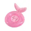 Anillo de natación de sirena con lentejuelas de estrellas al por mayor, anillo de natación de concha transparente engrosada, anillo flotador para axilas de niños, cola de sirena