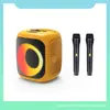 Producto Nuevo Sencillo 4 pulgadas Promoción de Regalo Audio Subwoofer Inalámbrico Audio Bluetooth Luz Giratoria RGB Luz de Atmósfera Rítmica Audio